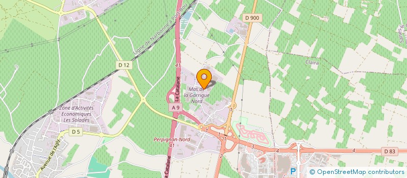 localisation de l'entreprise COMPLEXE SPORTIF DU ROUSSILLON  RIVESALTES