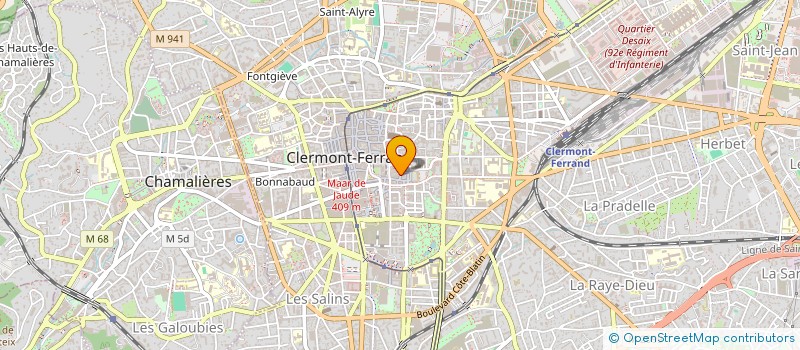 localisation de l'entreprise COMPLEXE THIERNOIS DE RESTAURATION ET DE SPECTACLES  CLERMONT-FERRAND