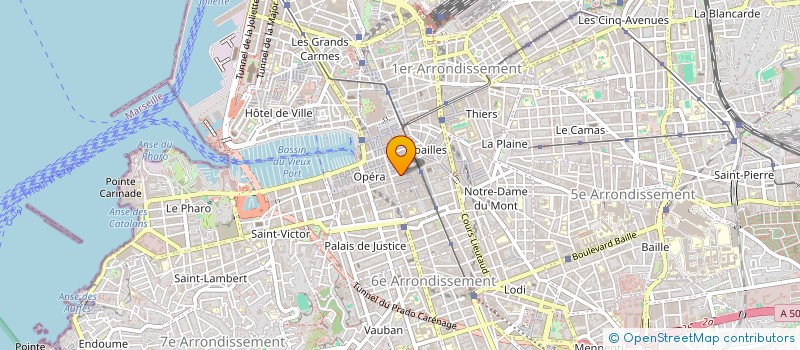 localisation de l'entreprise COMPLICES à MARSEILLE
