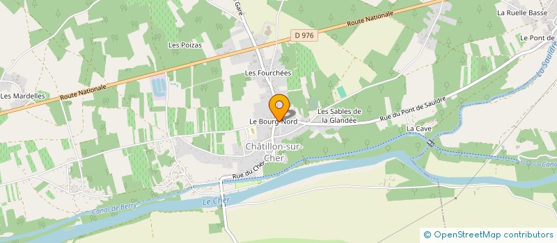 localisation de l'entreprise COMPLICES DU GOUT  CHATILLON-SUR-CHER