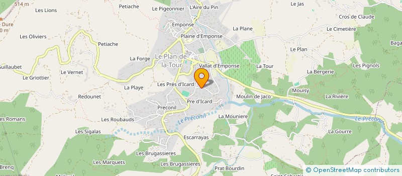 localisation de l'entreprise COMPLIE  LE PLAN-DE-LA-TOUR