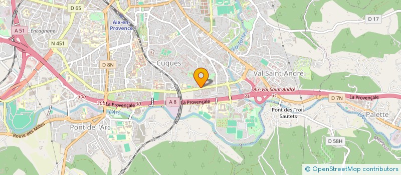 localisation de l'entreprise COMPO 13 à AIX-EN-PROVENCE