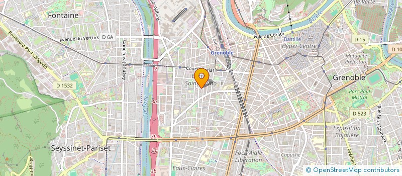 localisation de l'entreprise COMPO 28 à GRENOBLE