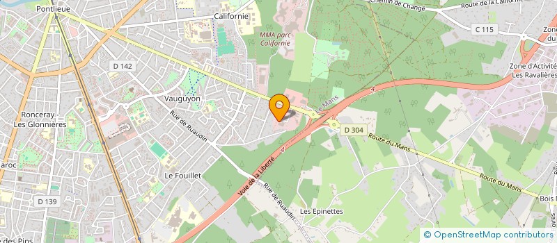 localisation de l'entreprise COMPO 72 IMPRIMERIE  LE MANS