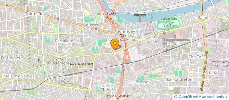 localisation de l'entreprise COMPO FLASH à VILLEURBANNE