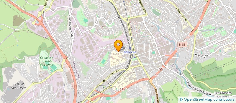 localisation de l'entreprise COMPO FRANCE DESIGN à SAINT-ETIENNE