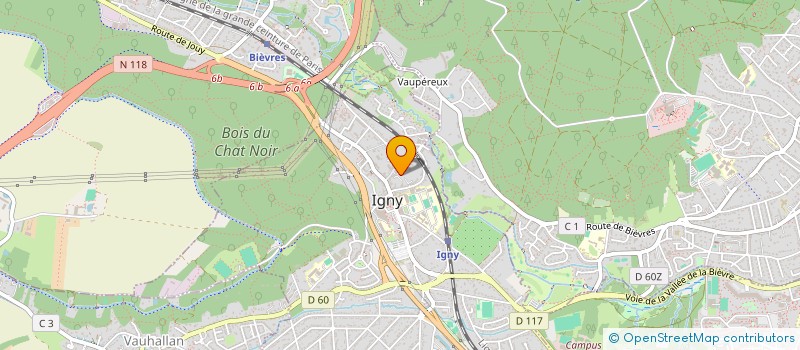 localisation de l'entreprise COMPO SERVICE à IGNY