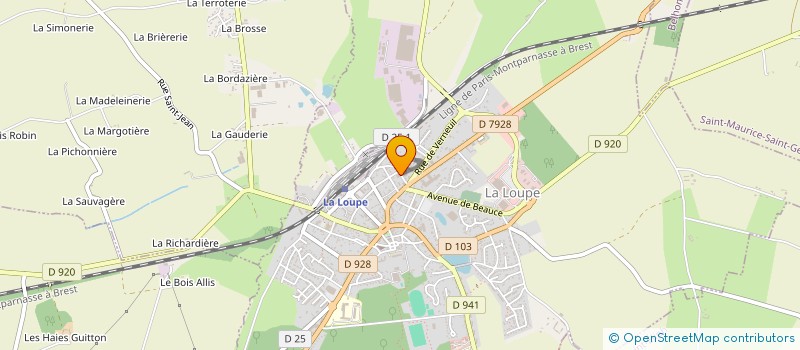 localisation de l'entreprise COMPO-SPRINT à LA LOUPE