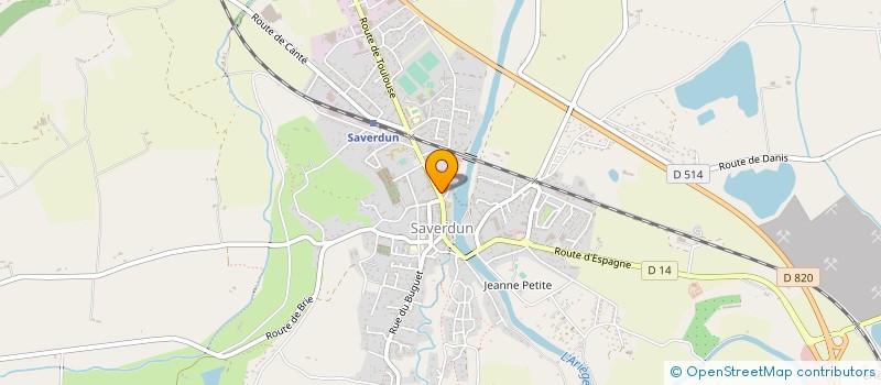 localisation de l'entreprise COMPOBOIS MENUISERIE ET AGENCEMENT à SAVERDUN