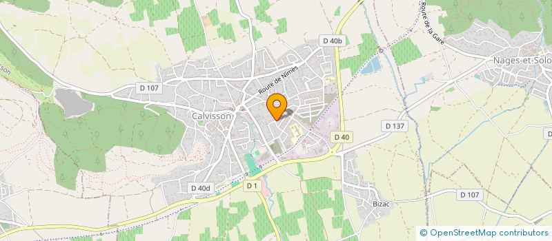 localisation de l'entreprise COMPOLIB  CALVISSON