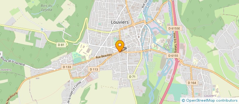 localisation de l'entreprise COMPOMAC 27 à LOUVIERS