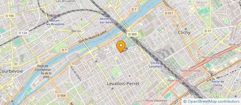 localisation de l'entreprise COMPOMEGA à LEVALLOIS-PERRET