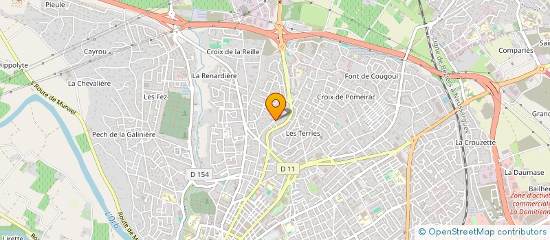 localisation de l'entreprise COMPOMUR à BEZIERS