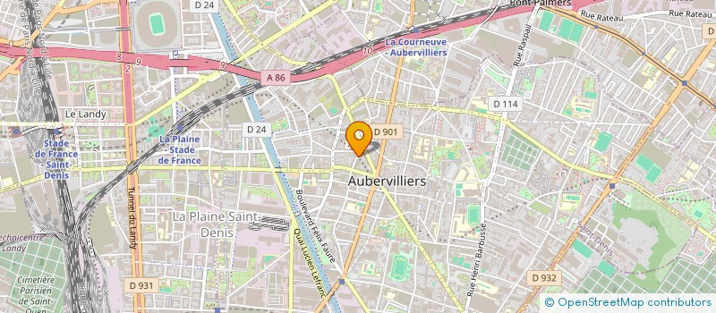 localisation de l'entreprise COMPORTHUMAIN à AUBERVILLIERS