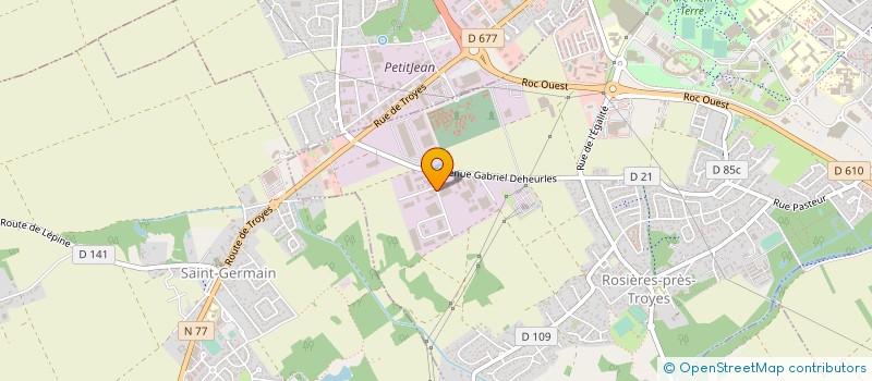 localisation de l'entreprise COMPOS SERVICES à ROSIERES-PRES-TROYES