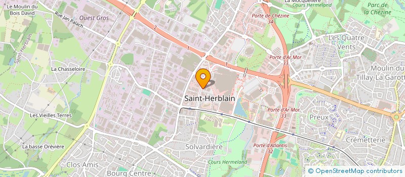 localisation de l'entreprise COMPOSANT ELECTRONIQUE SYSTEMES INFORMAT  SAINT-HERBLAIN