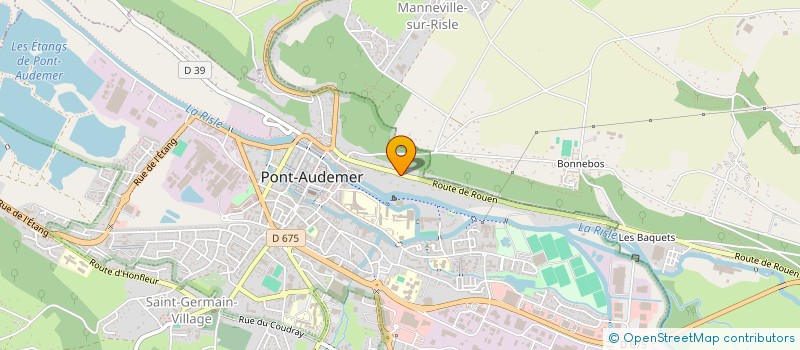 localisation de l'entreprise COMPOSANTS INDUSTRIALISES DU BETON à PONT-AUDEMER