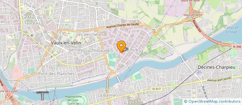 localisation de l'entreprise COMPOSANTS MOBILIER METALLIQUE  VAULX-EN-VELIN