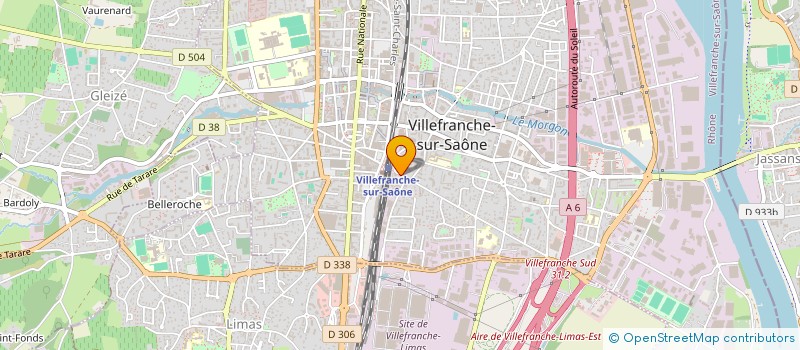 localisation de l'entreprise COMPOSANTS POUR MANUTENTION PNEUMATIQUE à VILLEFRANCHE-SUR-SAONE