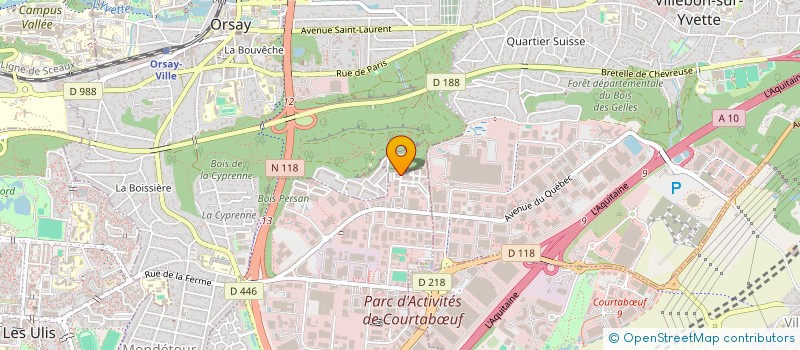 localisation de l'entreprise COMPOSANTS TECHNOLOGIES ELECTRONIQUE à LES ULIS