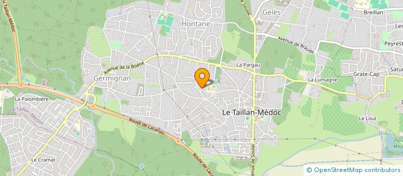 localisation de l'entreprise COMPOSITE INDUSTRIALISATION à LE TAILLAN-MEDOC