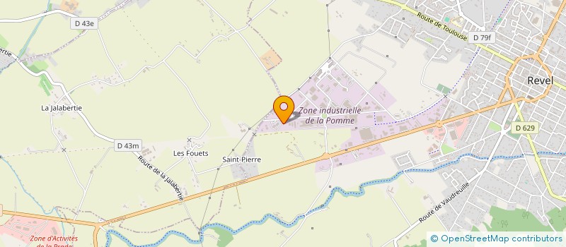 localisation de l'entreprise COMPOSITE INDUSTRIE OCCITANIE  REVEL