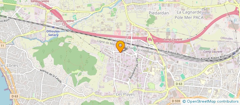 localisation de l'entreprise COMPOSITE PISCINES à SIX-FOURS-LES-PLAGES