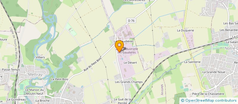 localisation de l'entreprise COMPOSITE POLES  METTRAY