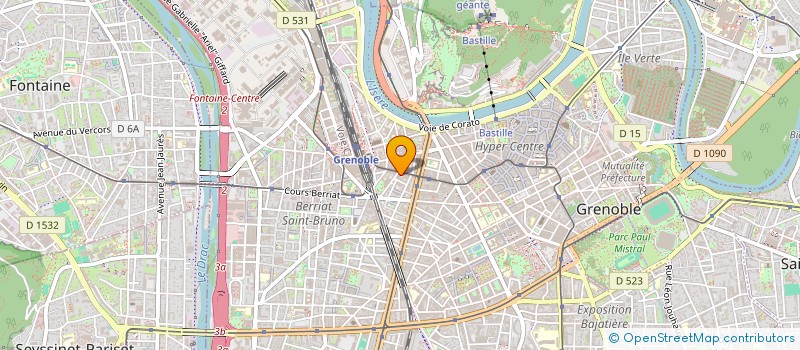 localisation de l'entreprise COMPOSITE SARL D'ARCHITECTURE à GRENOBLE