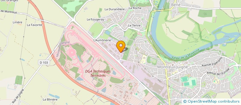 localisation de l'entreprise COMPOSITE SOLUTION  MONTREUIL-JUIGNE