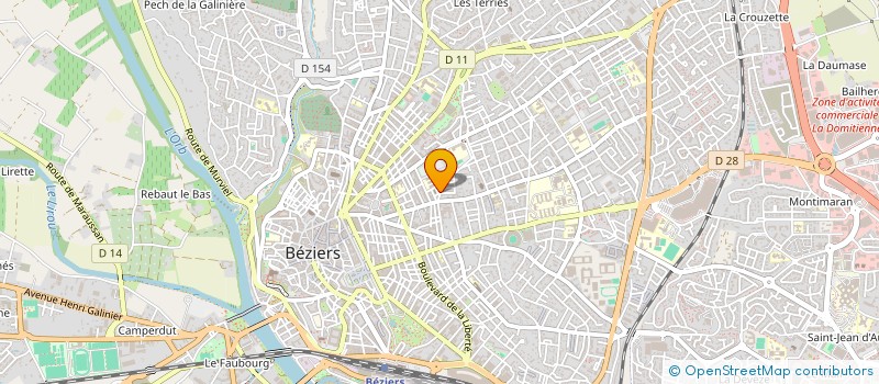 localisation de l'entreprise COMPOSITES DISTRIBUTION à BEZIERS