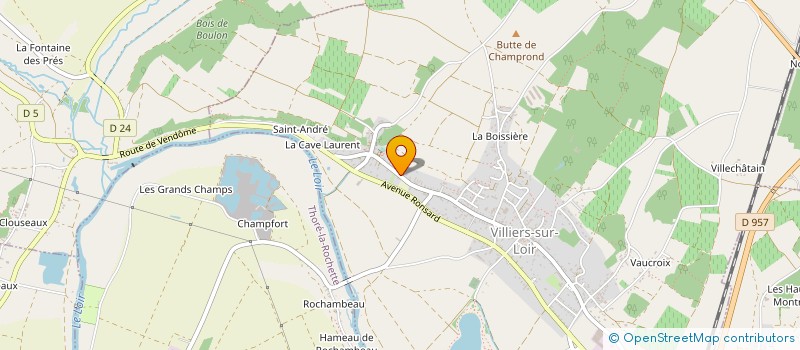 localisation de l'entreprise COMPOSITES ET TECHNOLOGIES à VILLIERS-SUR-LOIR