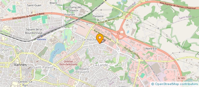 localisation de l'entreprise COMPOSITES GM à VANNES