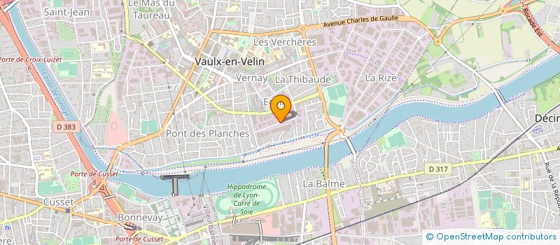 localisation de l'entreprise COMPOSITES PREMIERE  VAULX-EN-VELIN