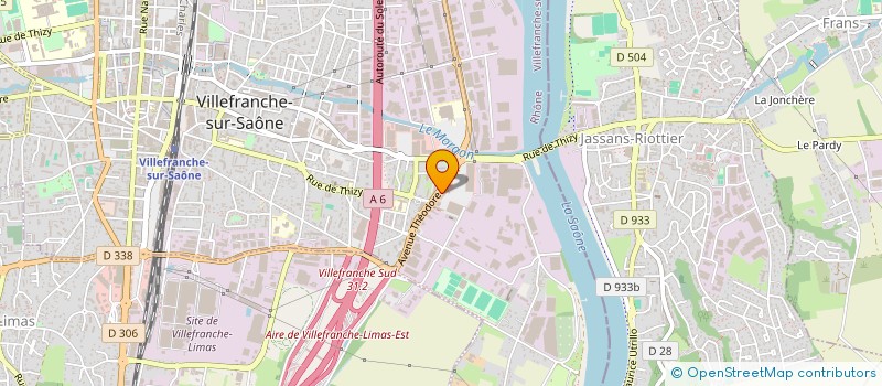 localisation de l'entreprise COMPOSITION ET REALISATION GRAPHIQUES à VILLEFRANCHE-SUR-SAONE