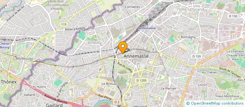 localisation de l'entreprise COMPOST ET CIE 74 à ANNEMASSE