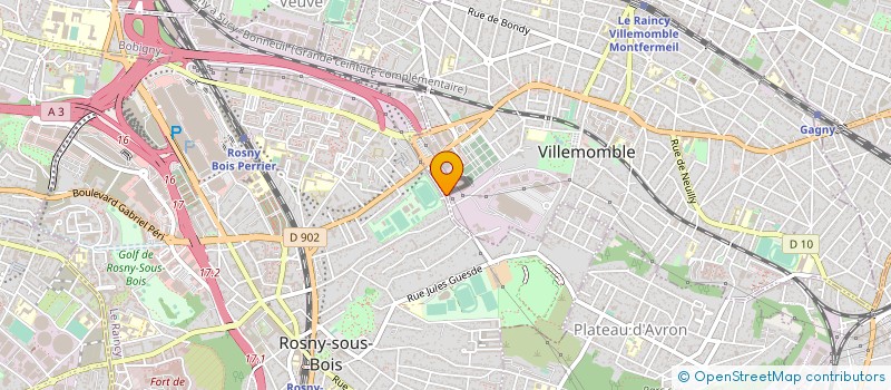 localisation de l'entreprise COMPOSTAGE IDF à VILLEMOMBLE