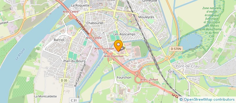 localisation de l'entreprise COMPOSTEL  ARLES