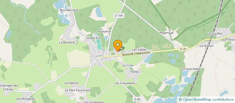 localisation de l'entreprise COMPOSTELA à LUANT