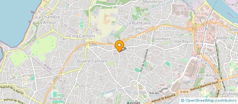 localisation de l'entreprise COMPOSTELA  ANGLET