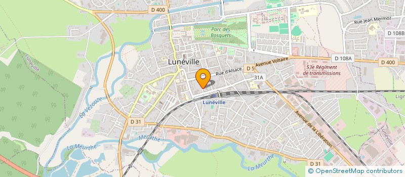 localisation de l'entreprise COMPOSTELLE  LUNEVILLE