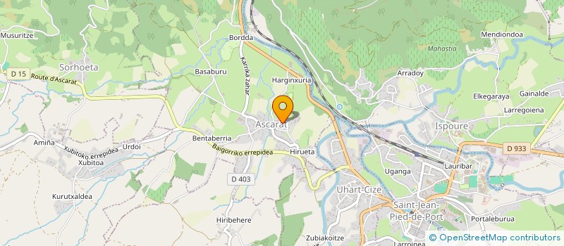 localisation de l'entreprise COMPOSTELLE EXPRESS à ASCARAT
