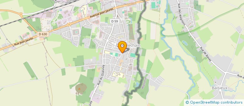 localisation de l'entreprise COMPOZ FOOD  QUIEVRECHAIN