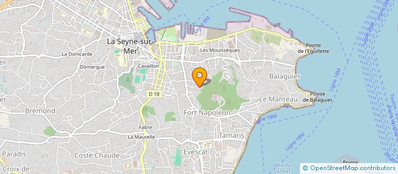 localisation de l'entreprise COMPRENDRE APPRENDRE ENTREPRENDRE à LA SEYNE-SUR-MER
