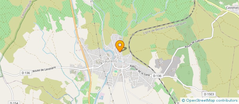 localisation de l'entreprise COMPRENDRE APPRENDRE PARTAGER COMMUNIQUER  LAURENS