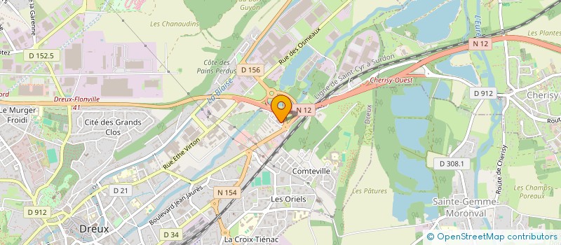 localisation de l'entreprise COMPRILOC à DREUX