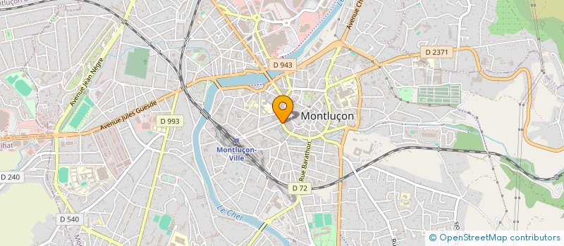 localisation de l'entreprise COMPRIX CLERM à MONTLUCON