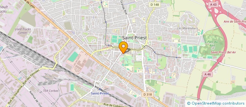 localisation de l'entreprise COMPS C ET D  SAINT-PRIEST