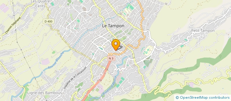 localisation de l'entreprise COMPT' A NOU à LE TAMPON