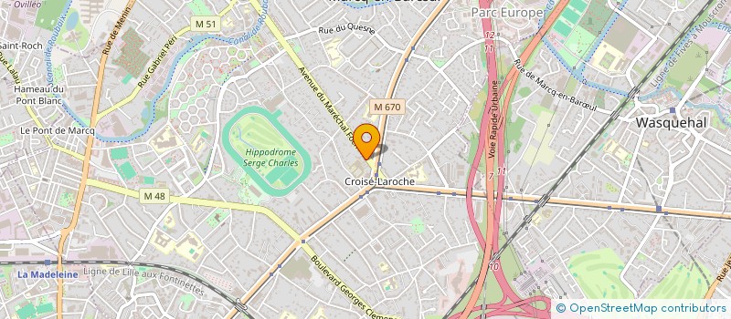 localisation de l'entreprise COMPT ET CO à MARCQ-EN-BARŒUL